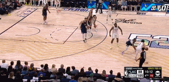 谈球吧体育app官网狂轰滥炸！穆雷干拔三分再中 掘金领先快船达到20分